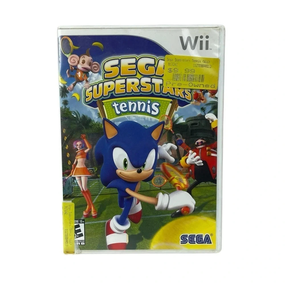 Nintendo Wii Sega Superstars Tennis sonic Video Game w Manual